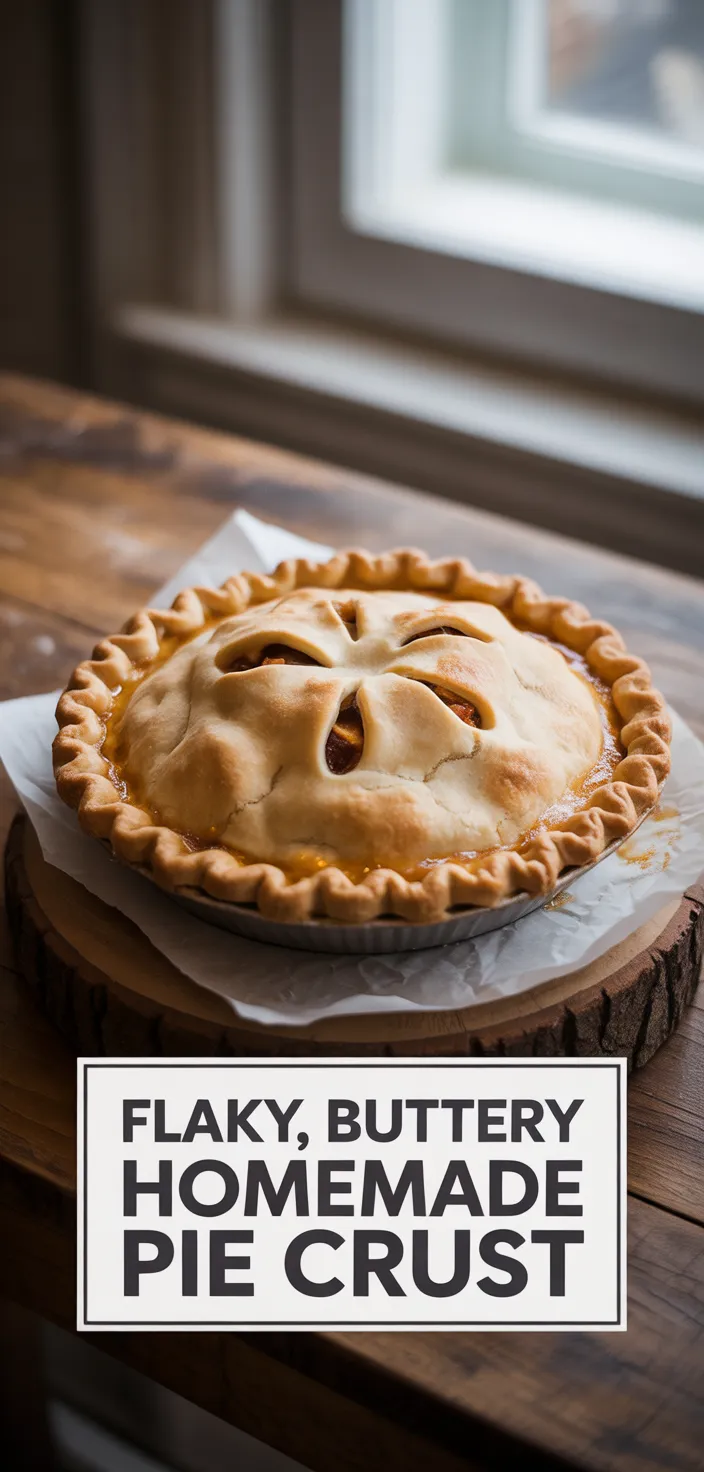 Flaky, Buttery Homemade Pie Crust Recipe