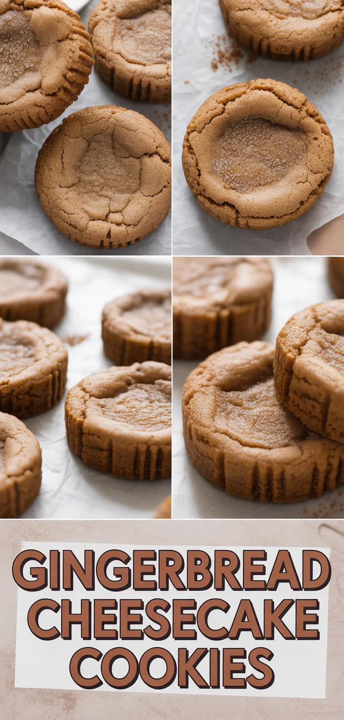 Gingerbread Cheesecake Cookies Recipe