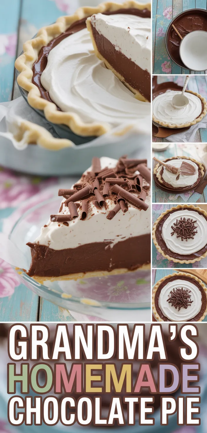 Grandma's Homemade Chocolate Pie Recipe