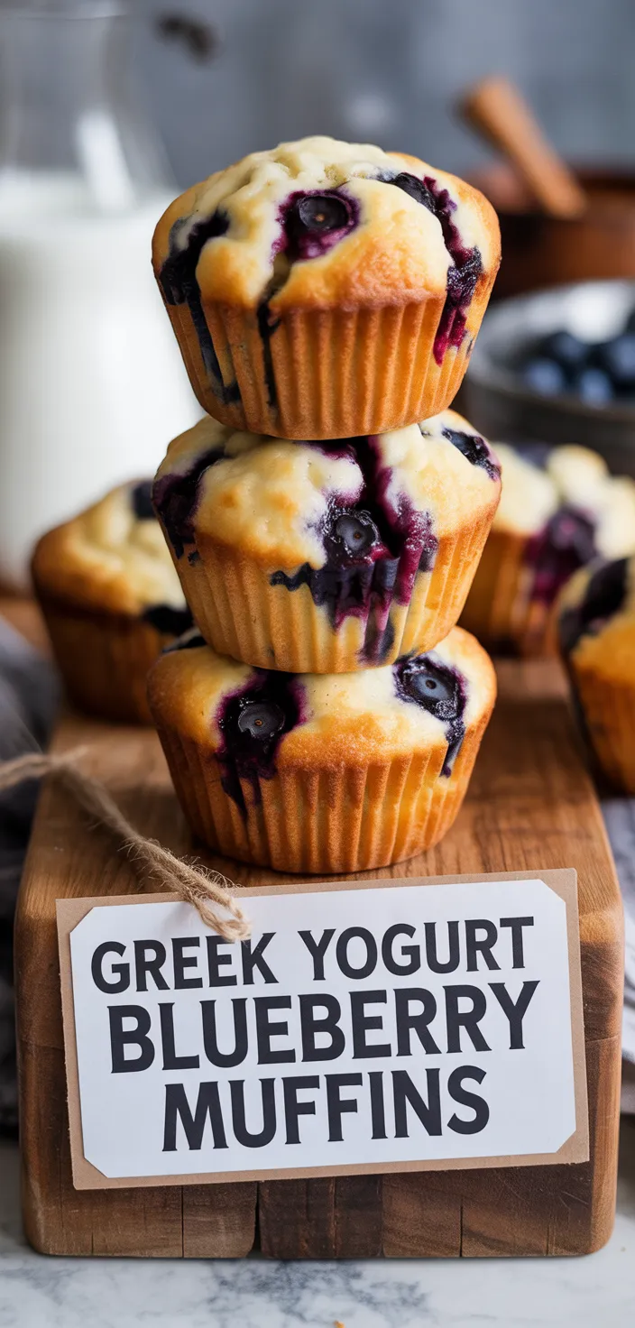 Greek Yogurt Blueberry Muffins Recipe