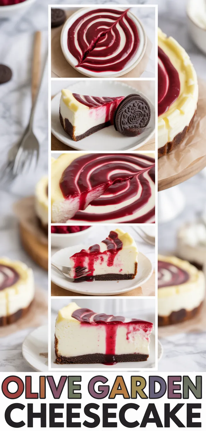 Olive Garden Copycat White Chocolate Raspberry Cheesecake Recipe