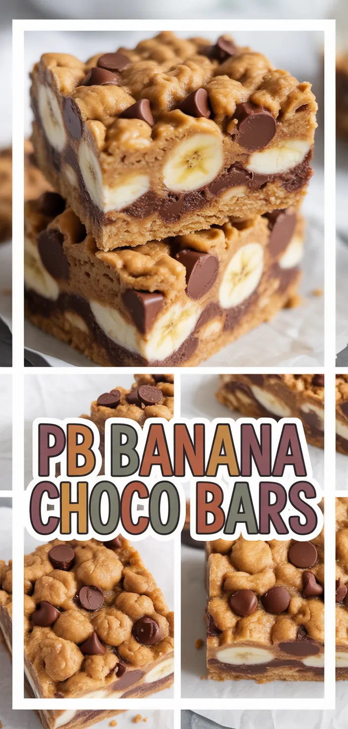 Peanut Butter Banana Chocolate Chip Oatmeal Bars Recipe