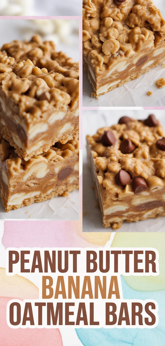 Peanut Butter Banana Oatmeal Bars Recipe