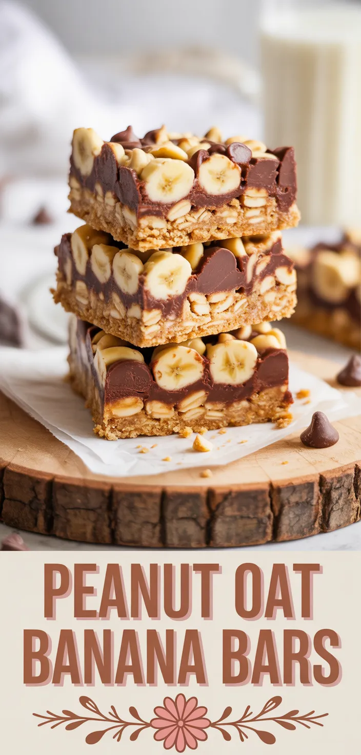 Peanut Butter Oatmeal Chocolate Chip Banana Bread Bars Recipe