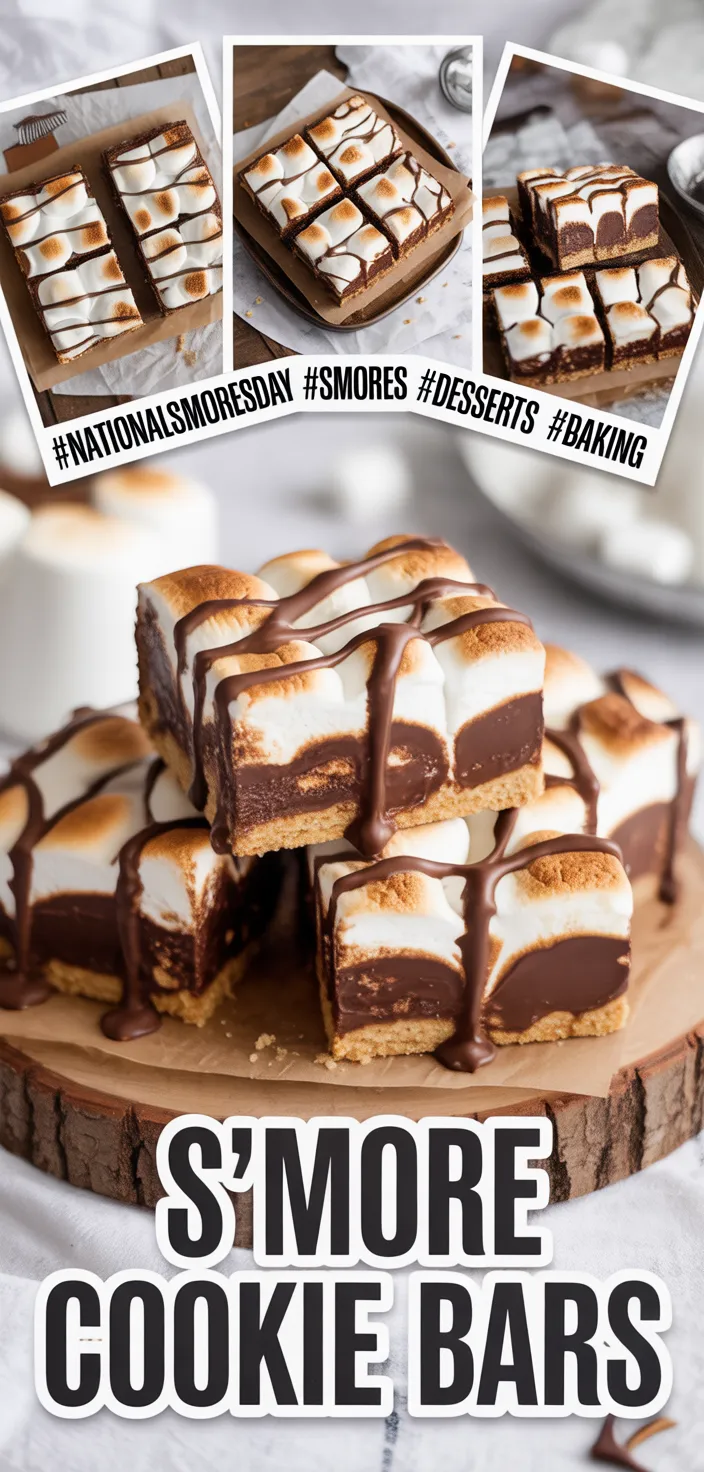 S'more Cookie Bars (Recipe + Video Tutorial)