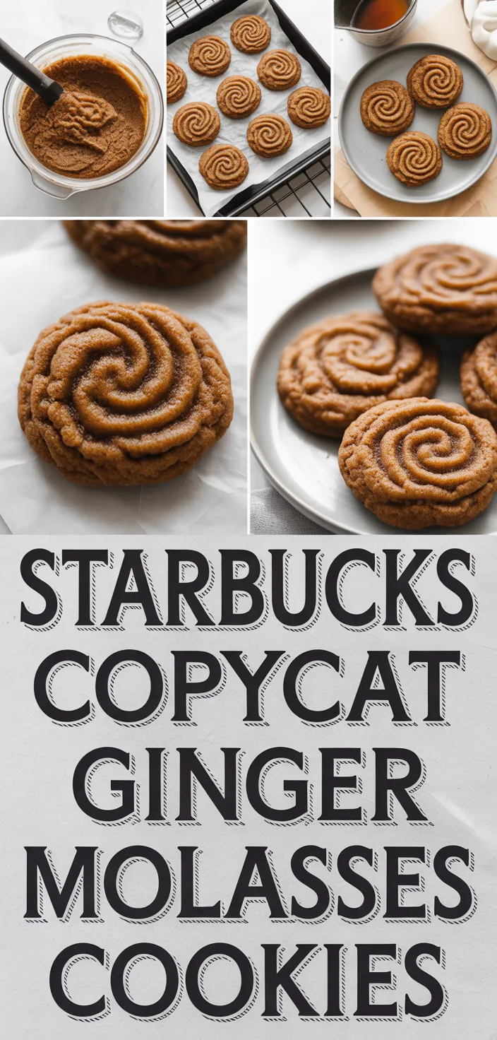 Starbucks Copycat Ginger Molasses Cookies Recipe