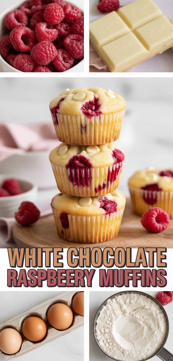 White Chocolate Raspberry Muffins Recipe