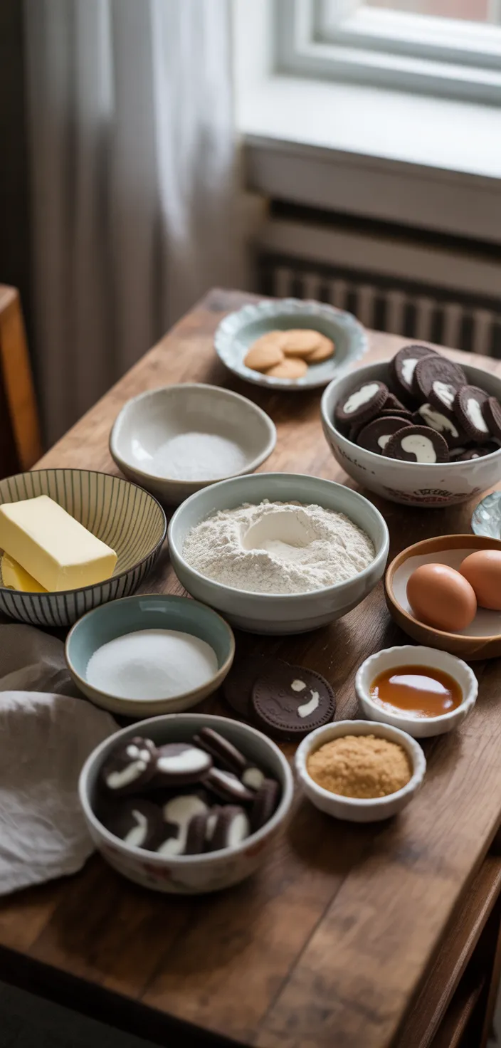 Ingredients photo for Cookies & Cream Cookies Recipe