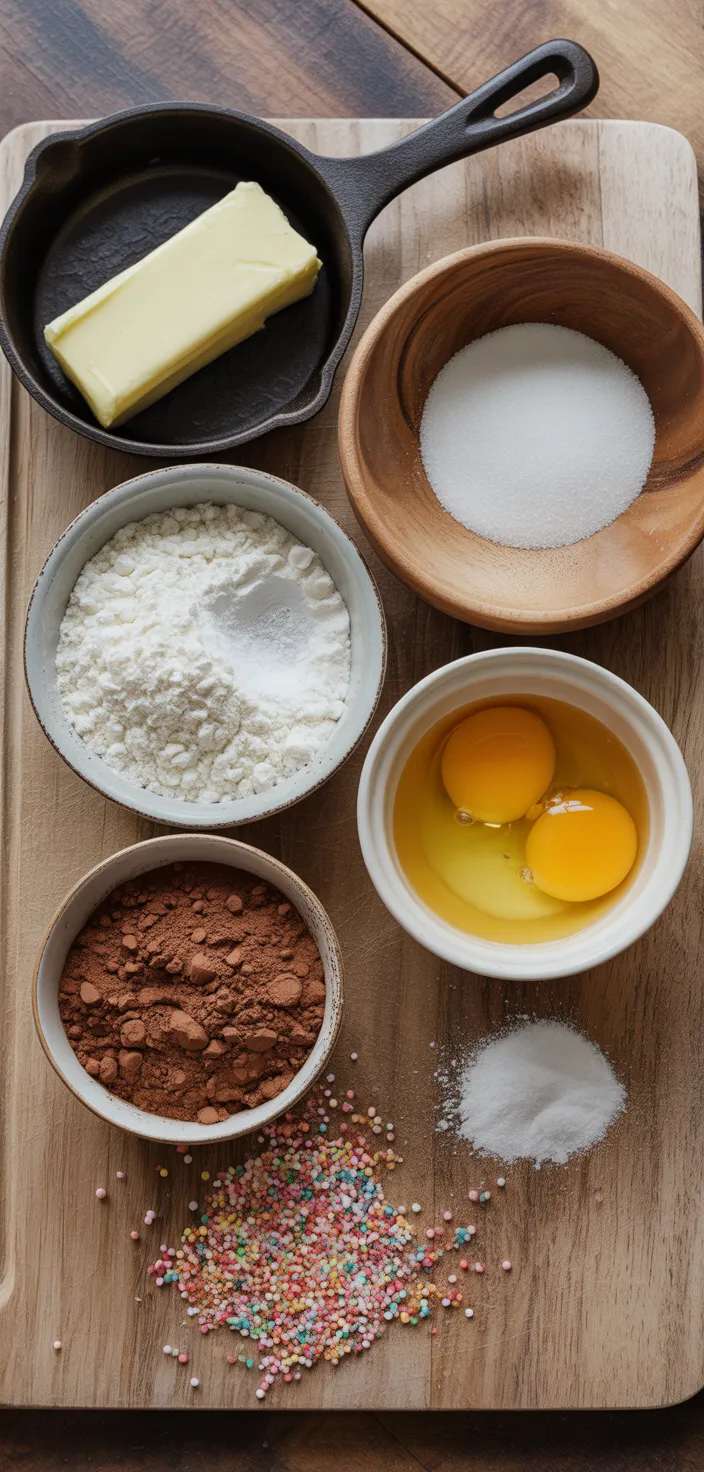 Ingredients photo for Cosmic Brownies Recipe