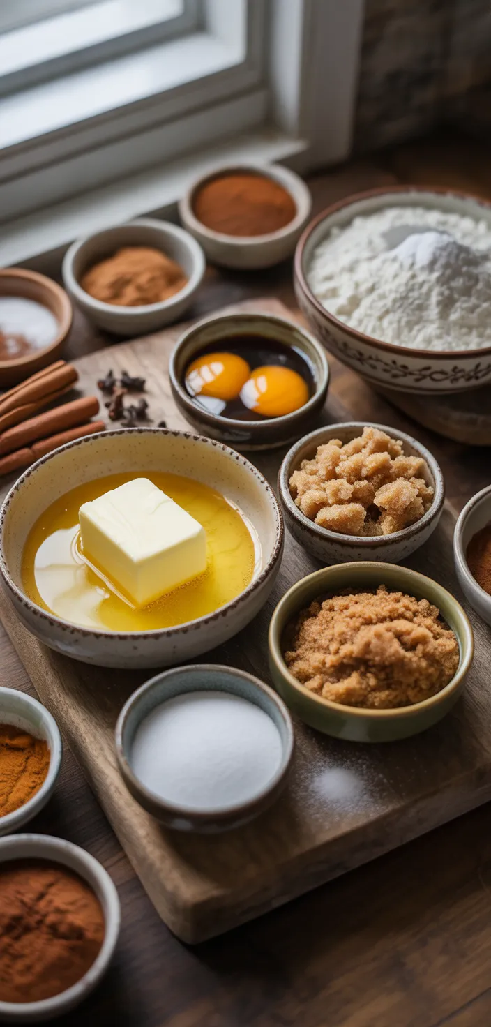 Ingredients photo for Gingerbread Brownies Are A Perfect Holiday Treat! Recipe