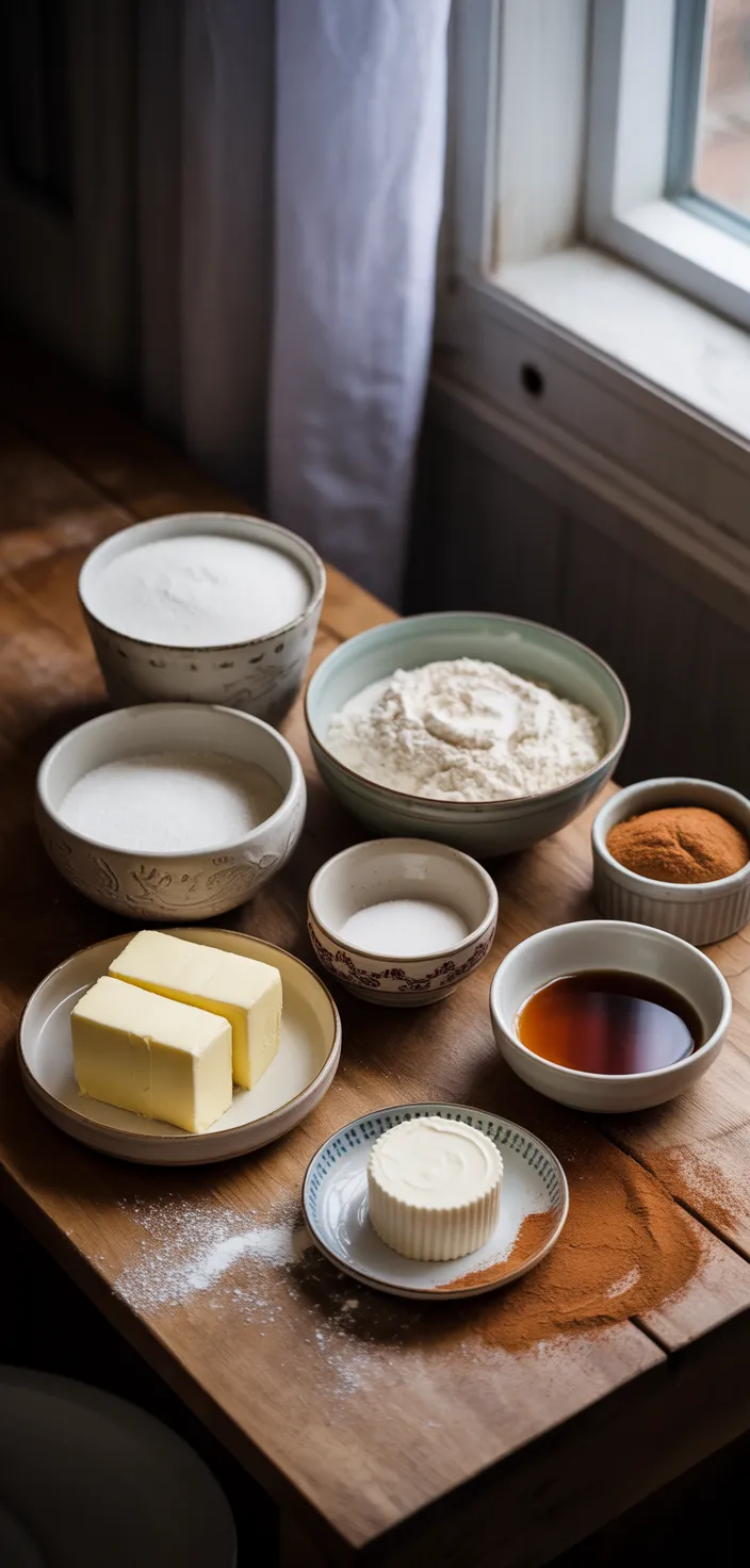 Ingredients photo for Gingerbread Cheesecake Cookies Recipe