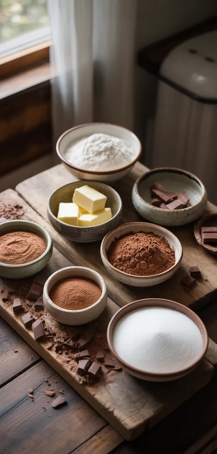 Ingredients photo for Grandma's Homemade Chocolate Pie Recipe