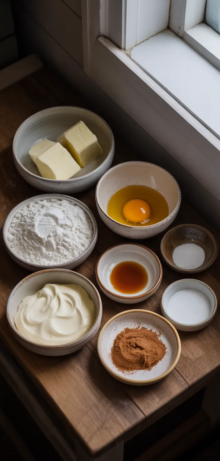 Ingredients photo for Soft Cinnamon Roll Cookies Recipe