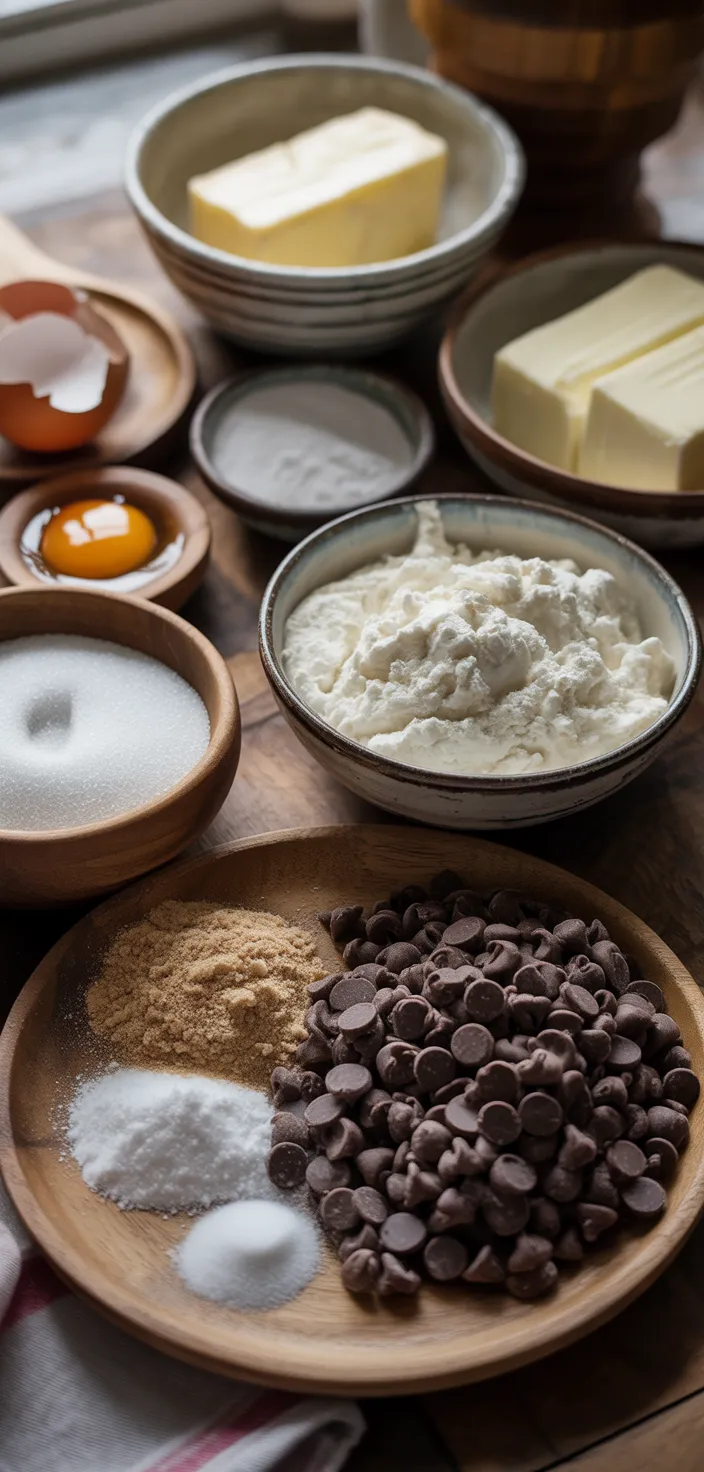 Ingredients photo for Softbatch Cream Cheese Chocolate Chip Cookies Recipe