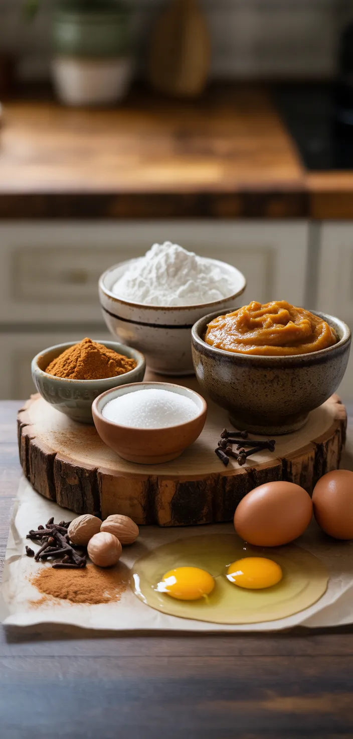 Ingredients photo for The Best Homemade Pumpkin Muffins Recipe