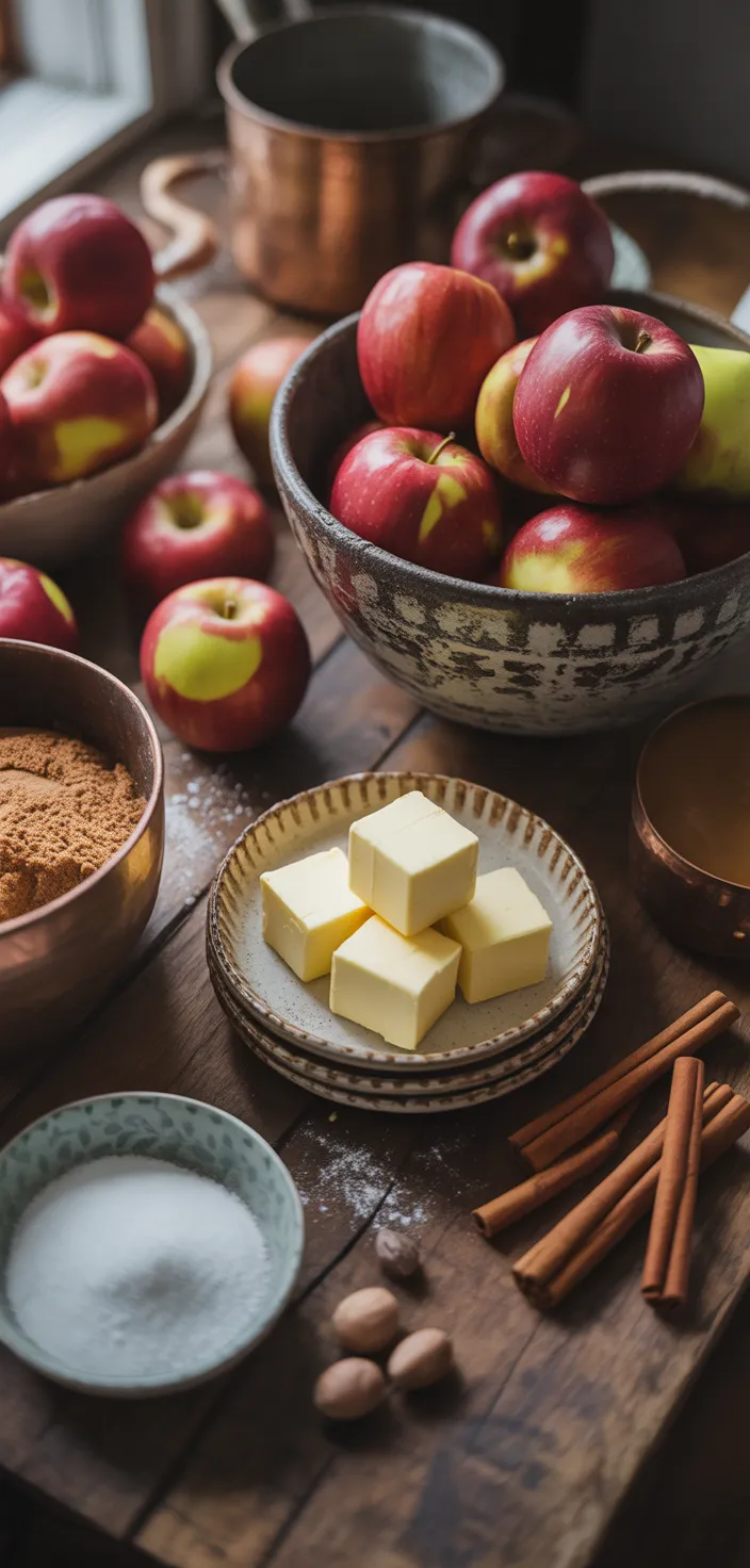 Ingredients photo for Toffee Apple Pie Recipe