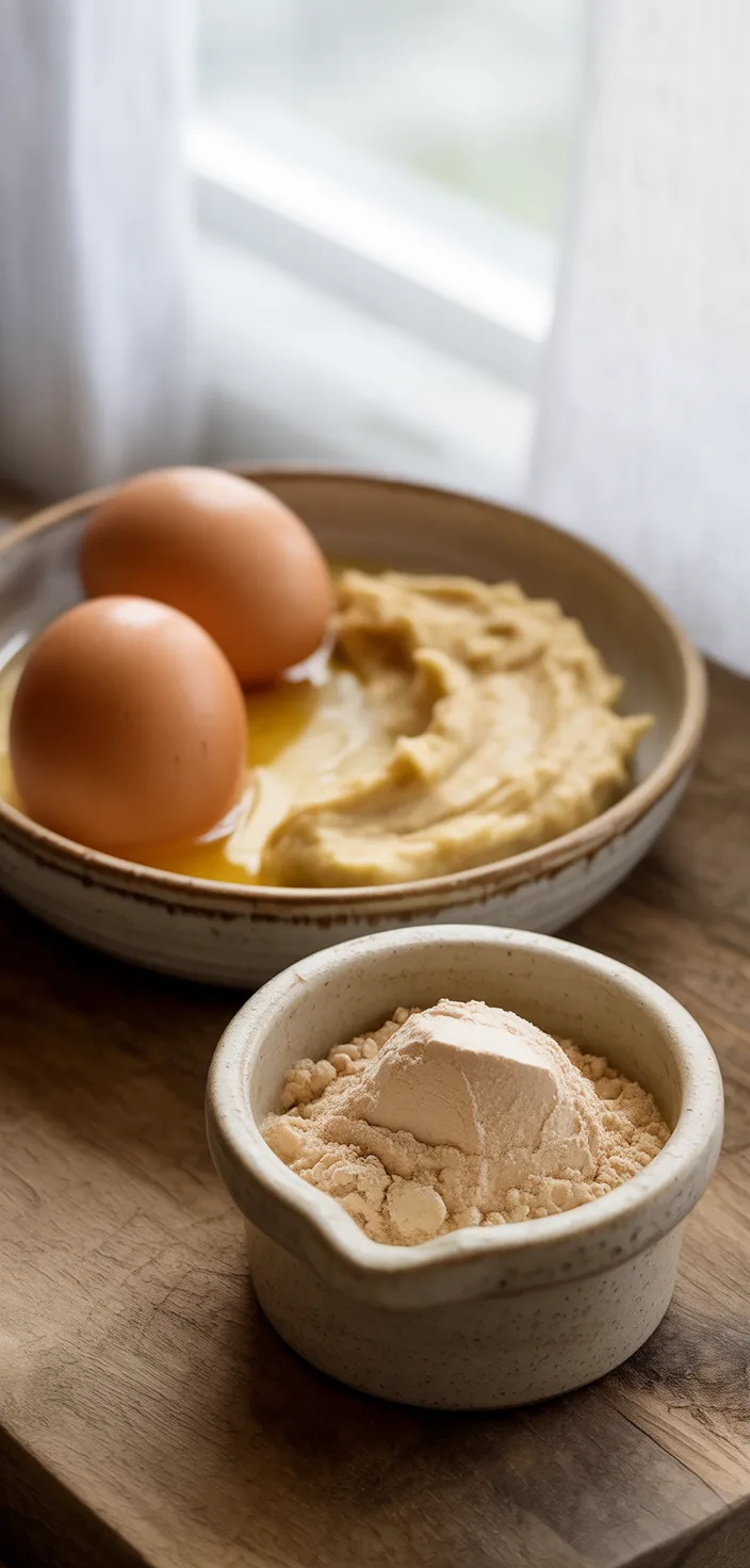 Ingredients photo for 3-Ingredient Protein Powder Pancakes Recipe