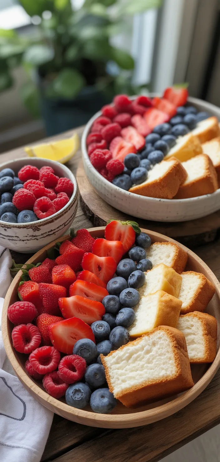 Ingredients photo for Angel Food Berry Trifle Recipe (Video)