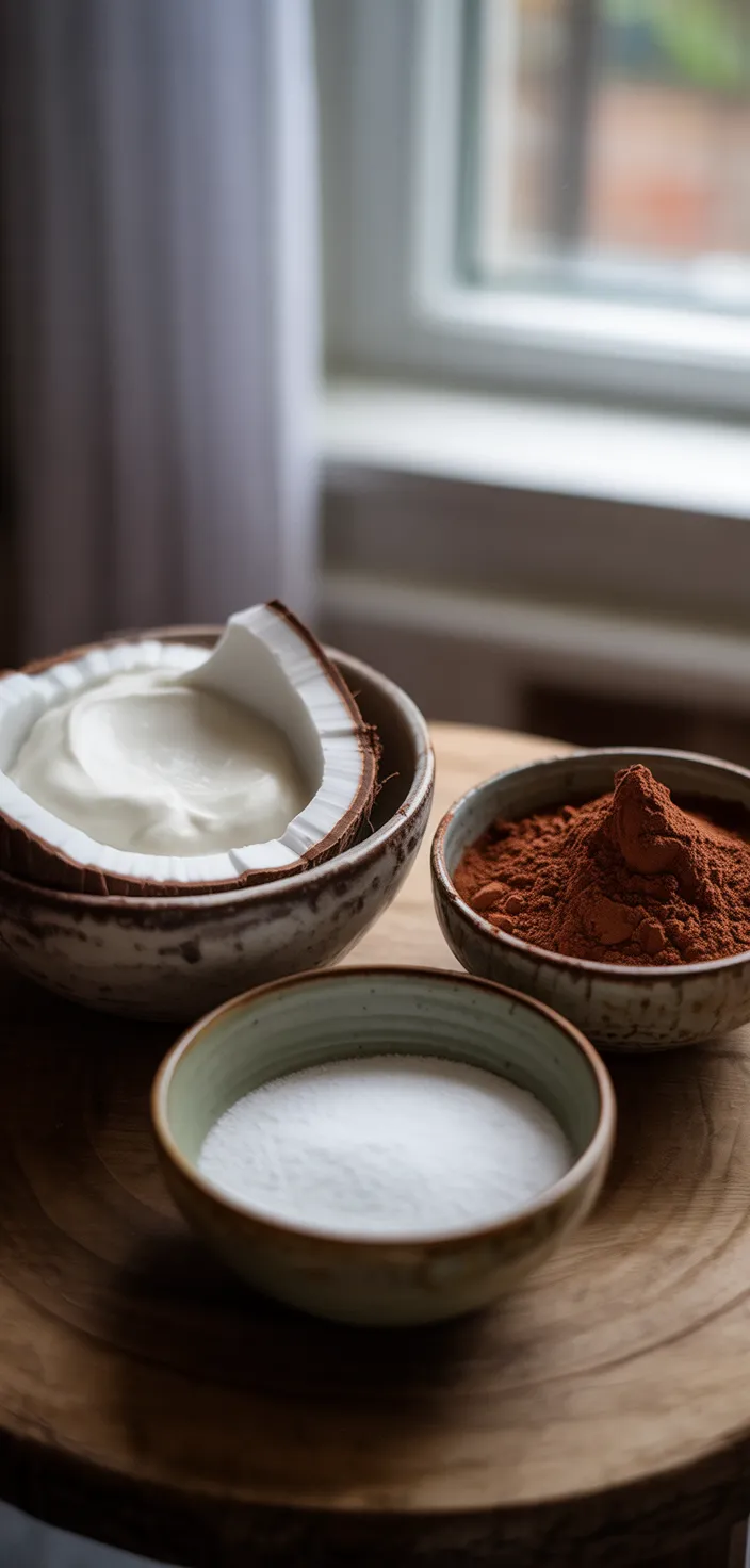Ingredients photo for Coconut Milk Chocolate Mousse Recipe