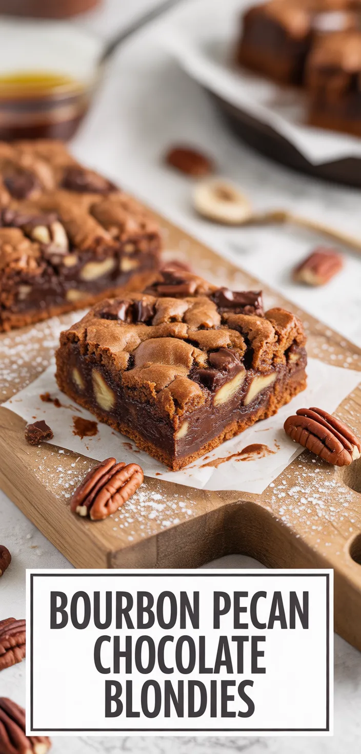 Brown Butter Bourbon Pecan Chocolate Chunk Blondies Recipe