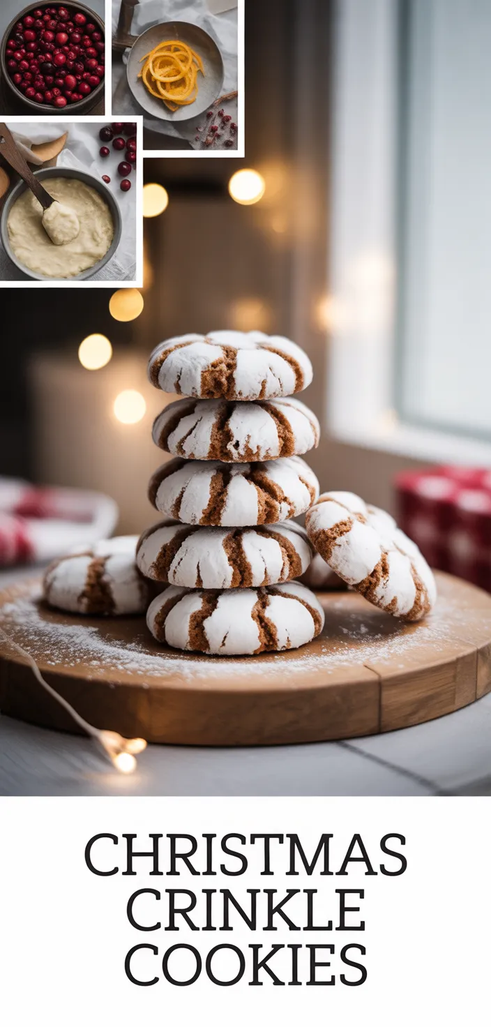 Christmas Crinkle Cookies Recipe