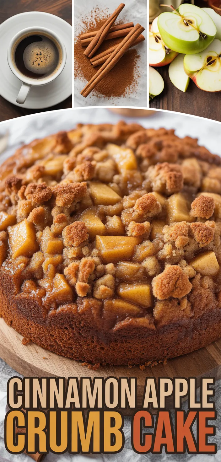 Cinnamon Apple Crumb Cake Recipe