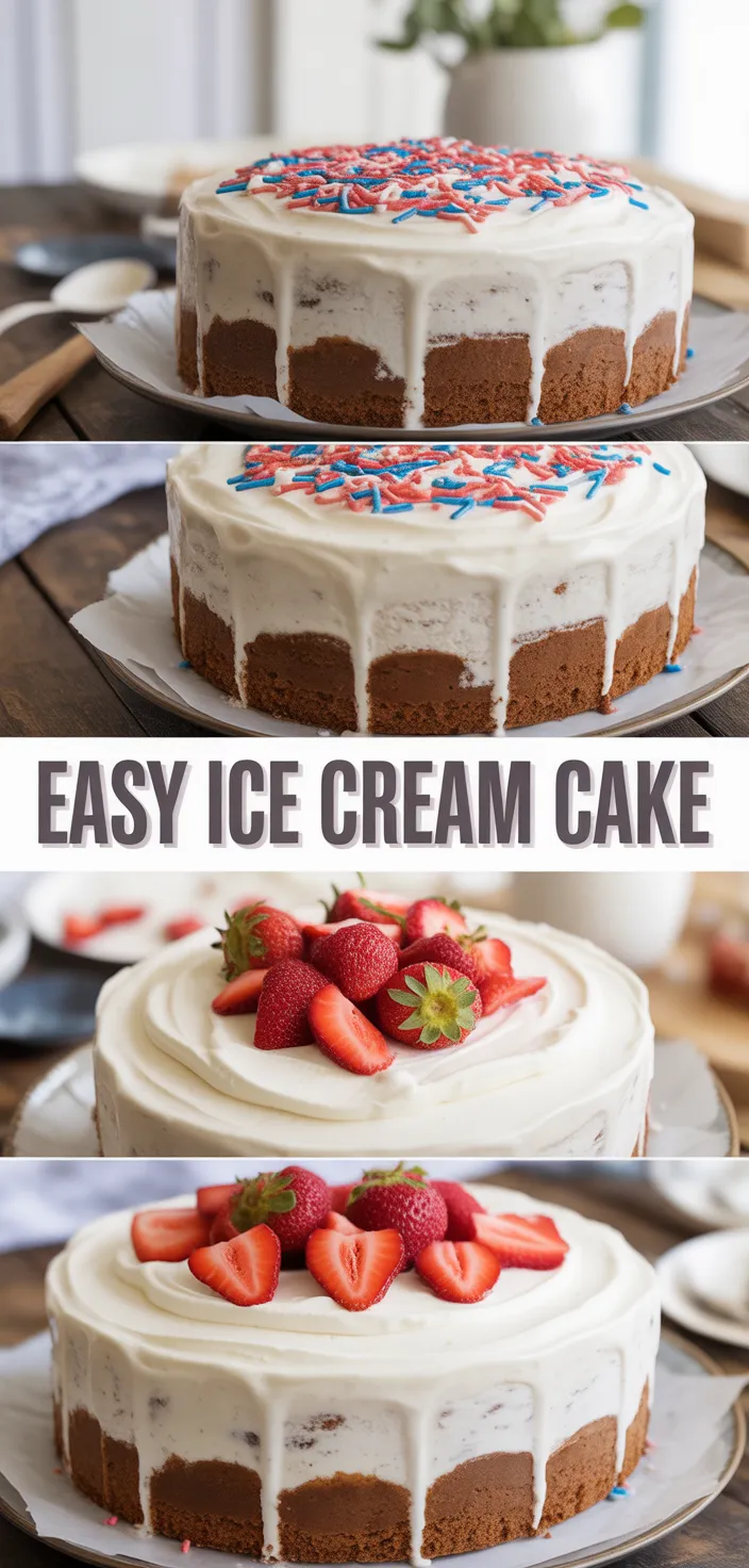 EASY ICE CREAM CAKE Recipe