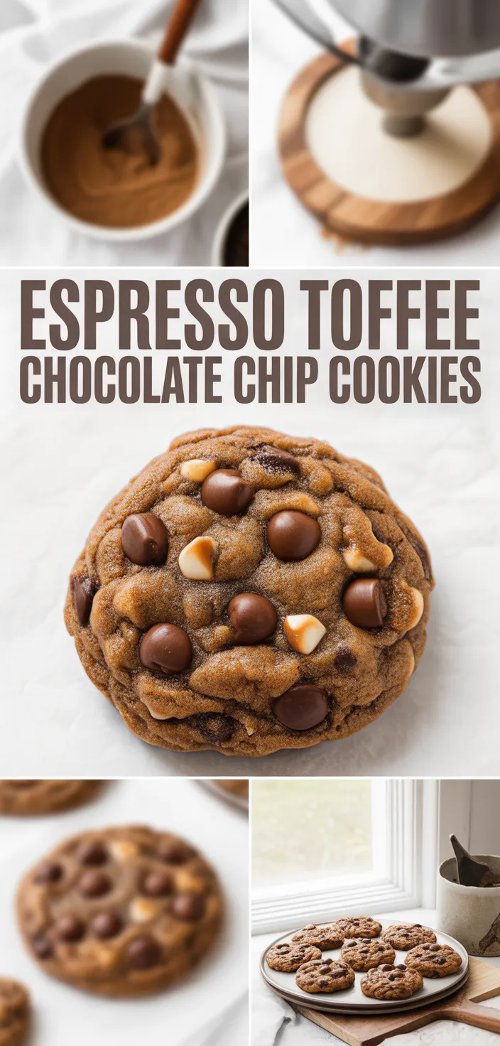 Espresso Toffee Chocolate Chip Cookies Recipe