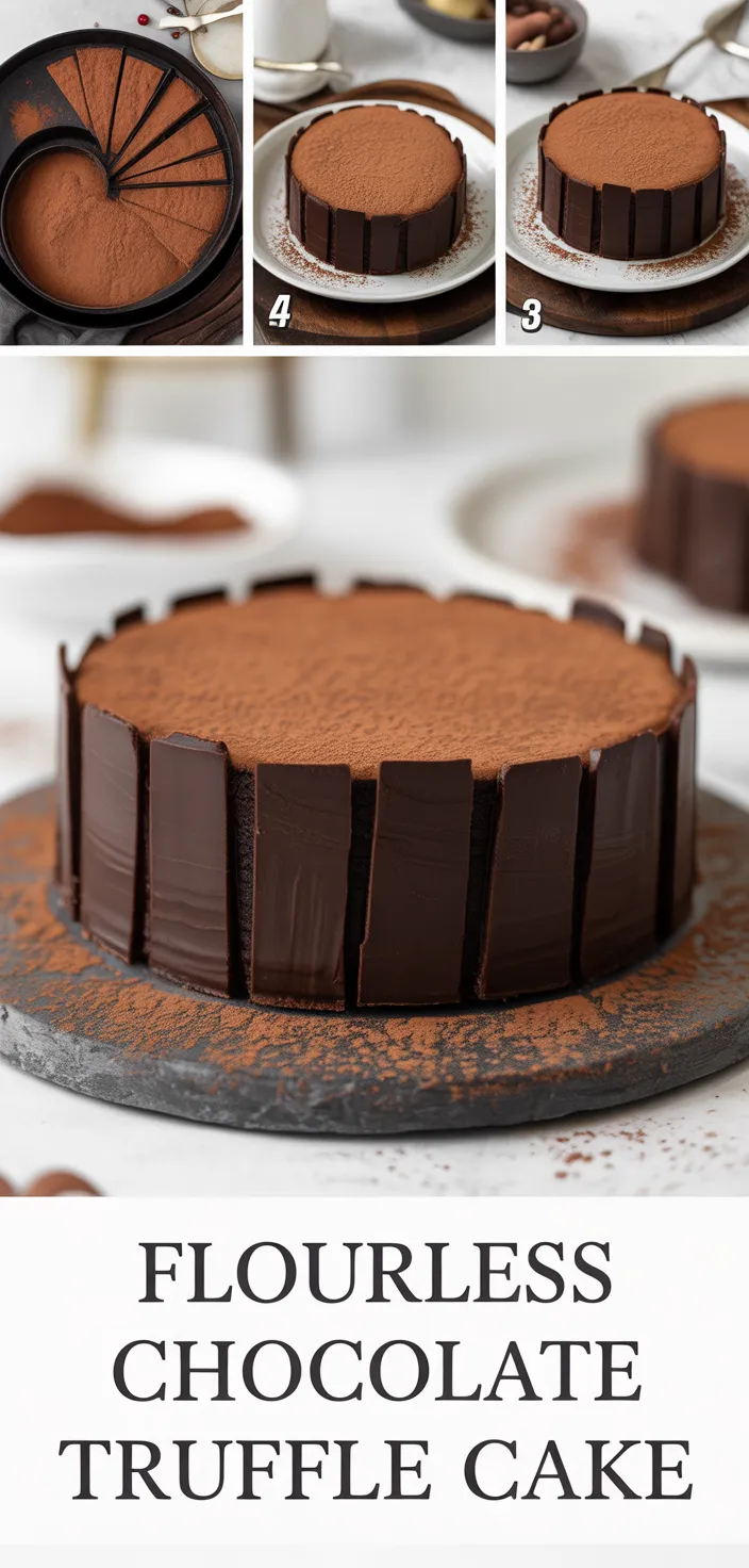 Flourless Chocolate Truffle Cake Recipe