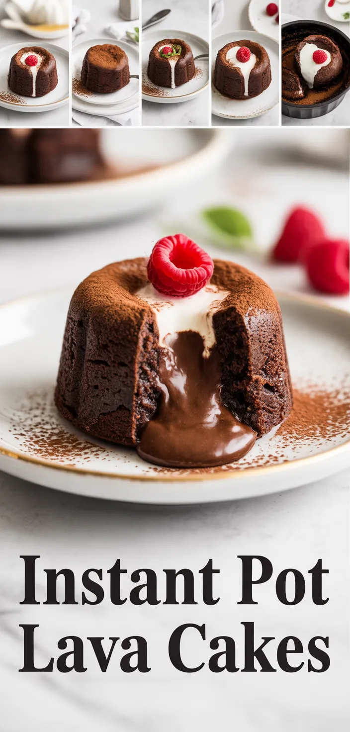 Instant Pot Molten Chocolate Lava Cakes Recipe