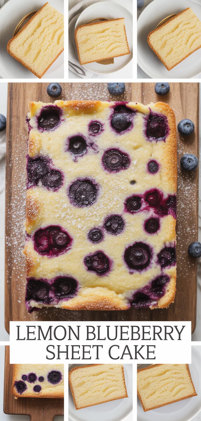 Lemon Blueberry Sheet Cake Recipe