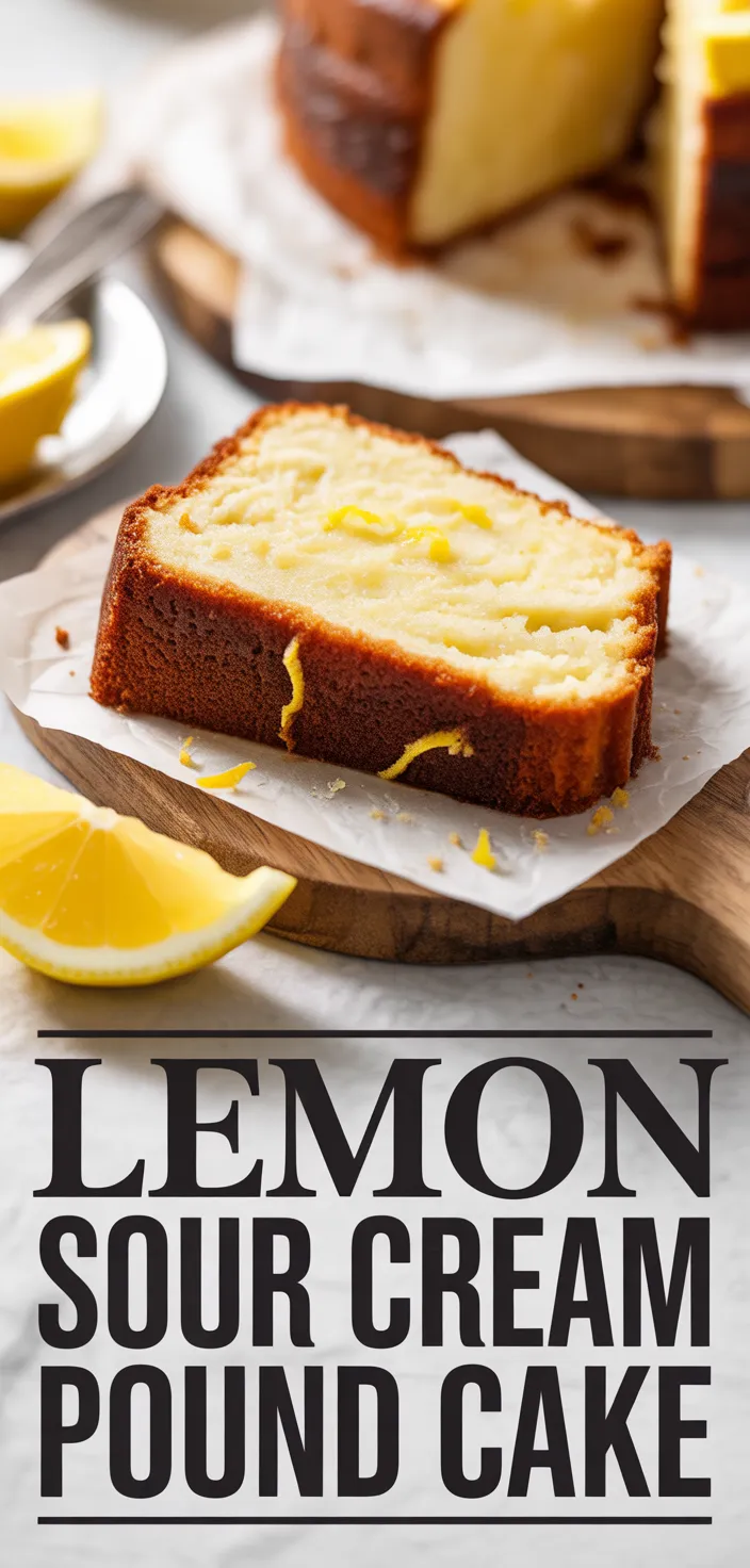 Lemon Sour Cream Pound Cake Recipe