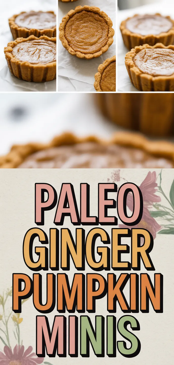 Mini Paleo Pumpkin Pies With Gingerbread Cookie Crust Recipe