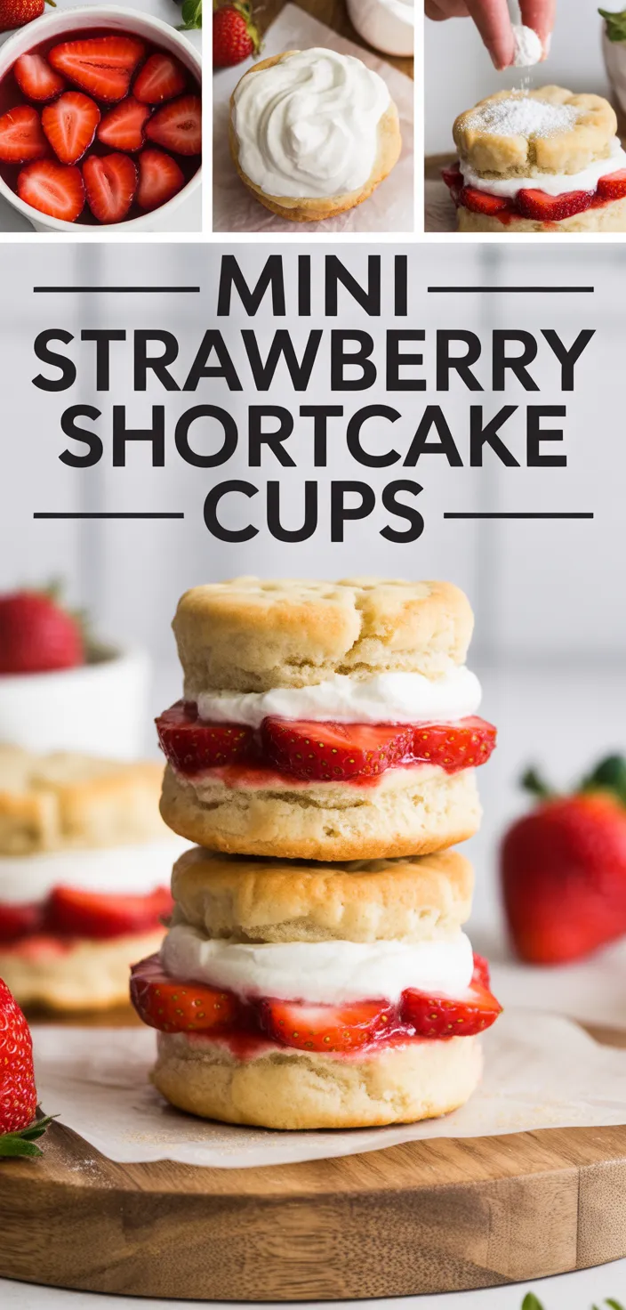 Mini Strawberry Shortcake Cups Recipe