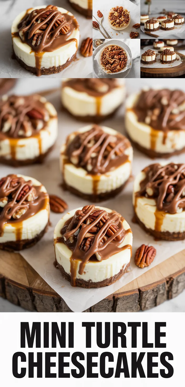 Mini Turtle Cheesecakes Recipe