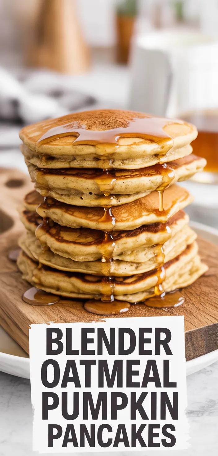 Oatmeal Pumpkin Pancakes (in The Blender!) Recipe