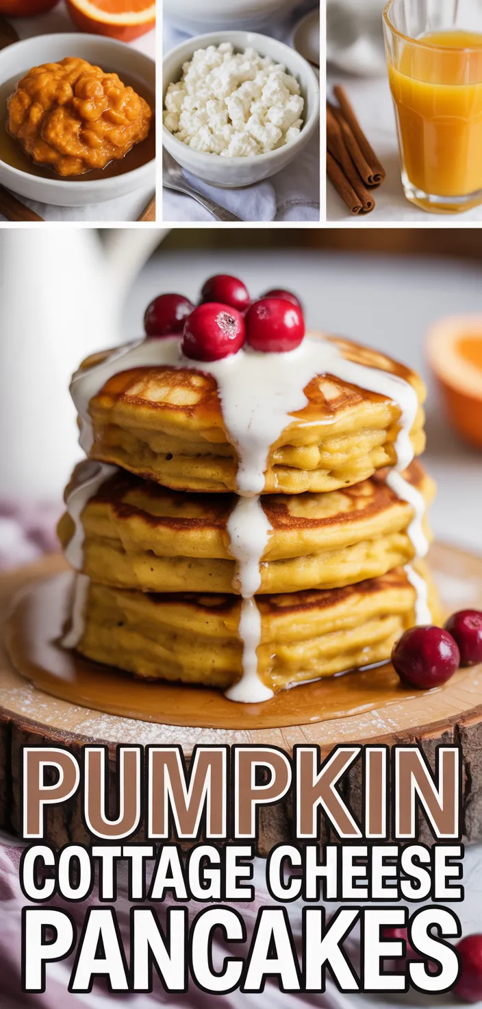 Pumpkin Cottage Cheese Pancakes Recipe