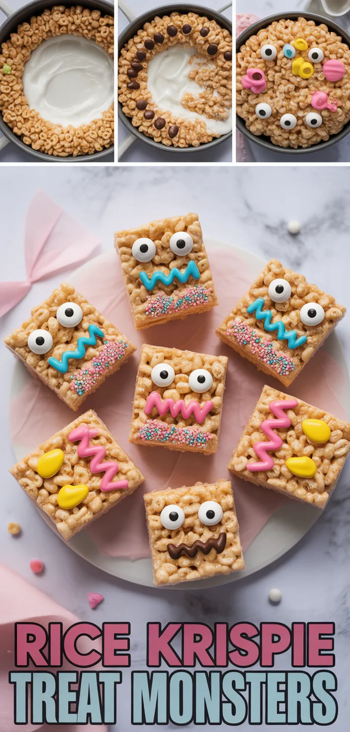 Rice Krispie Treat Monsters Recipe