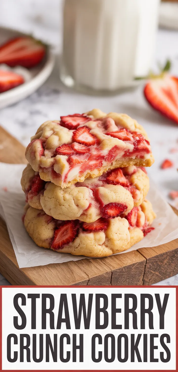 Strawberry Crunch Cookies Recipe