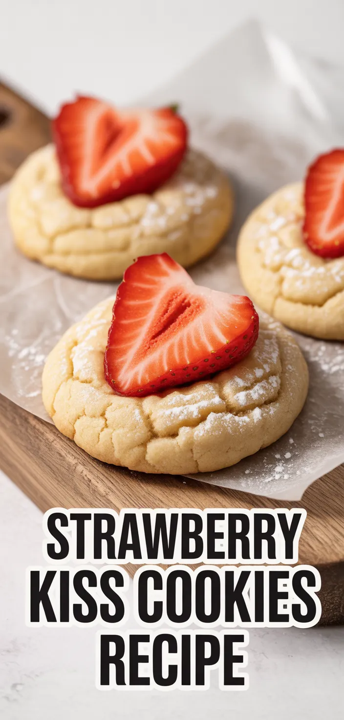Strawberry Kiss Cookies Recipe