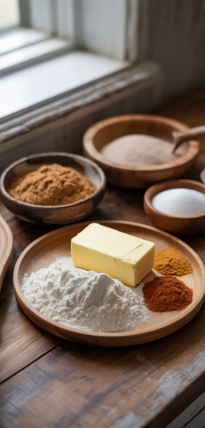 Ingredients photo for Ginger Molasses Cookies Recipe