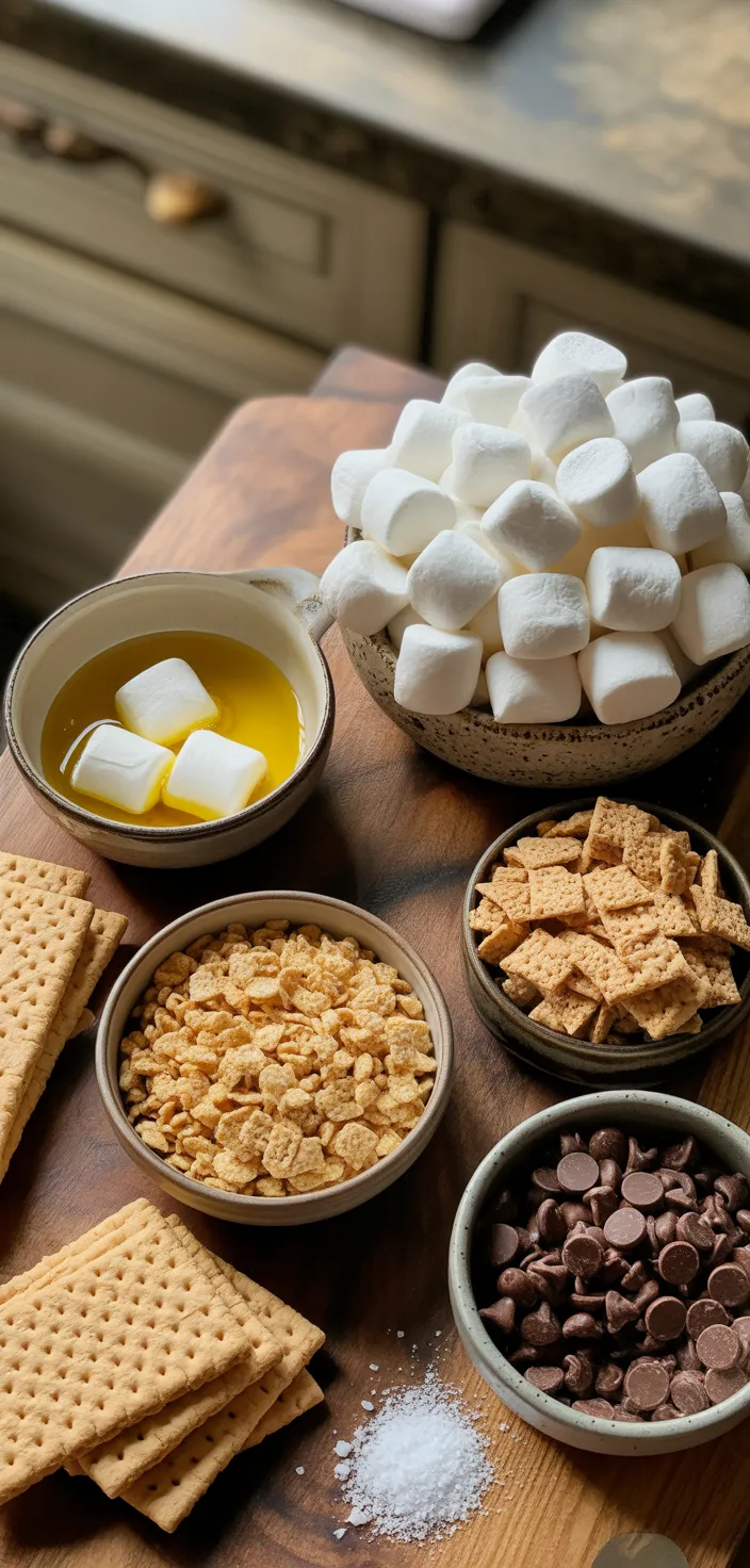 Ingredients photo for S'mores Krispie Treats Recipe