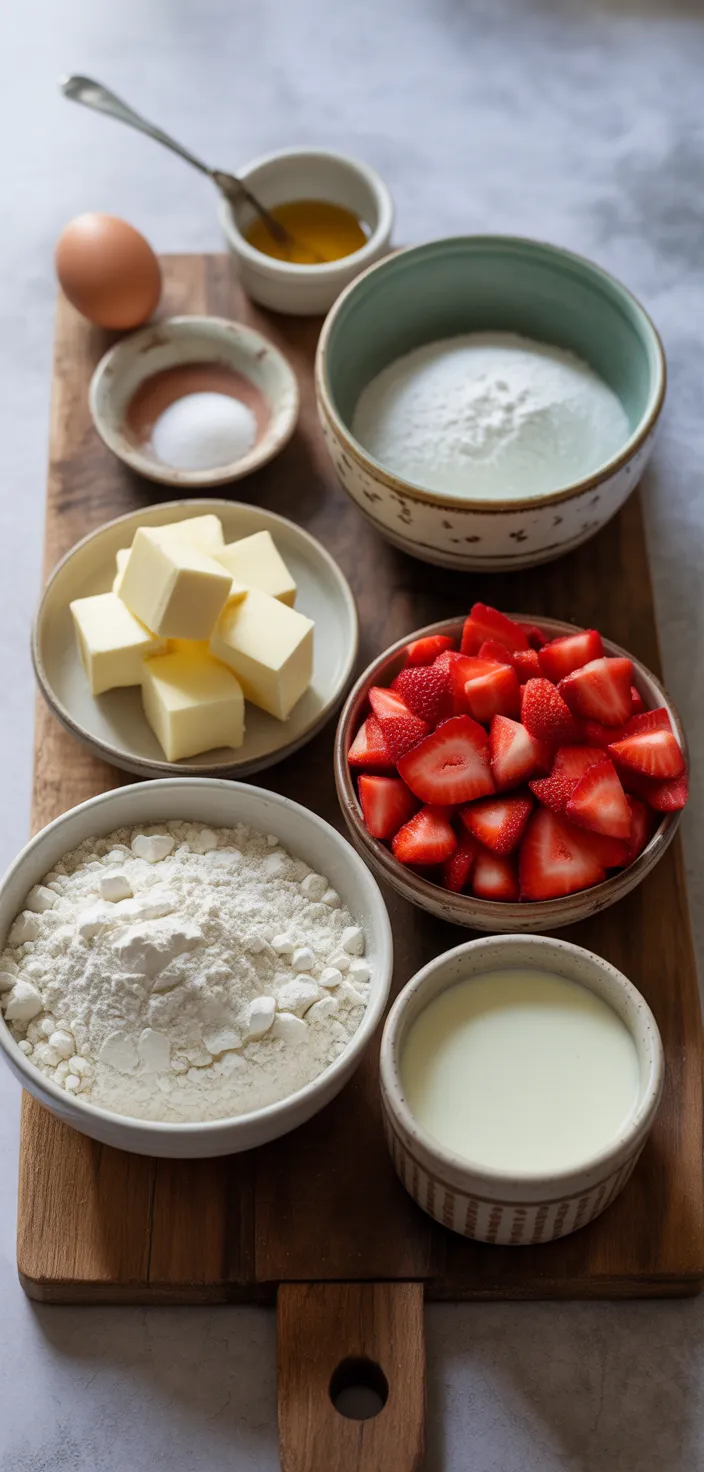 Ingredients photo for Strawberry Shortcake Cookies Recipe