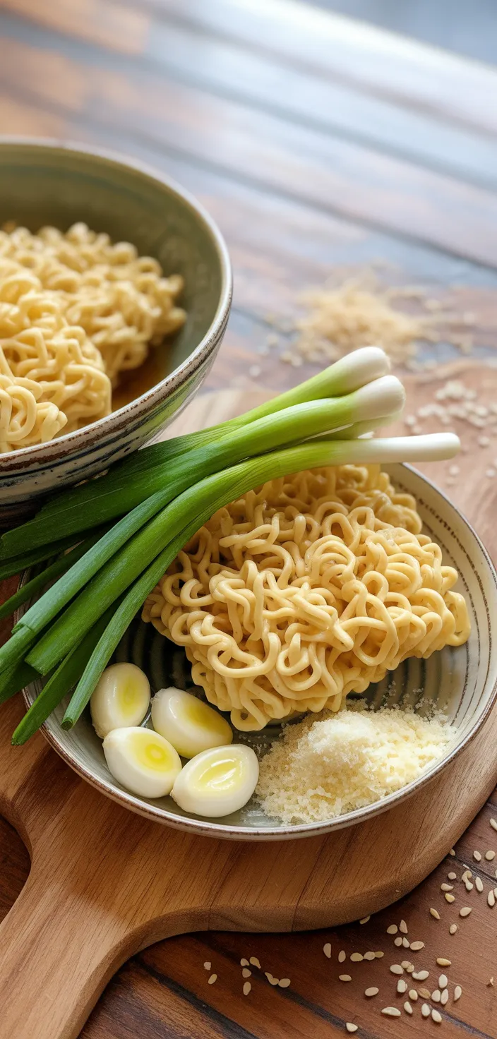Ingredients photo for The Best Noodles With Butter And Garlic Recipe
