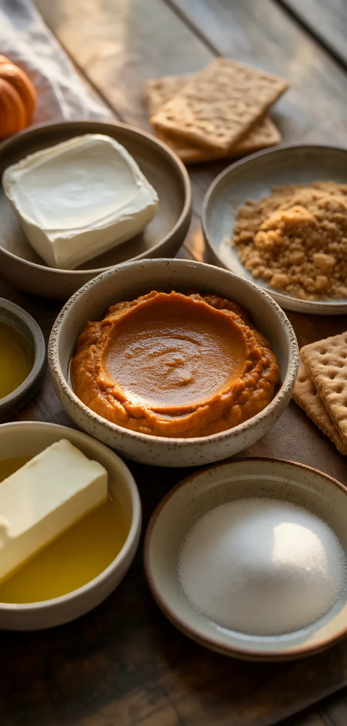 Ingredients photo for The Best Pumpkin Cheesecake Recipe