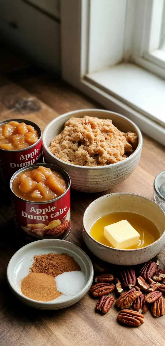 Ingredients photo for Apple Spice Dump Cake Recipe!