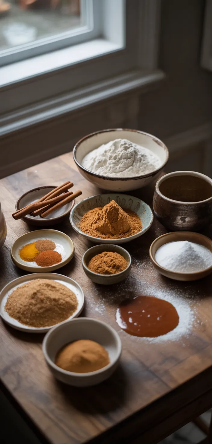 Ingredients photo for Best Chewy Gingerbread Cookie Recipe