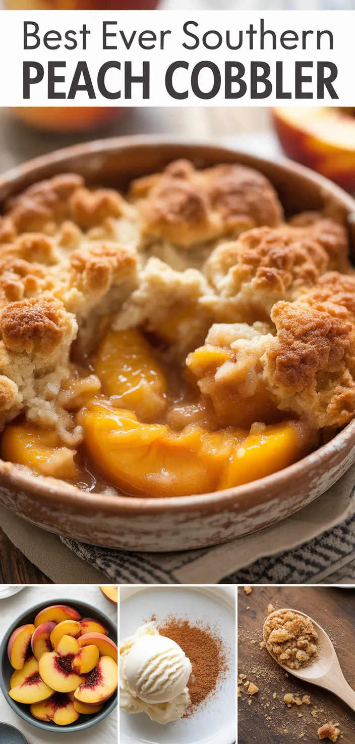 Best Ever Southern Peach Cobbler Recipe