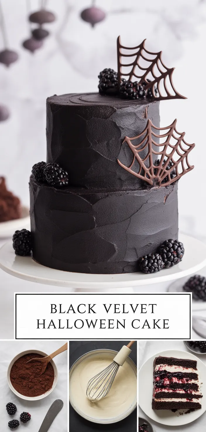 Black Velvet Halloween Cake Recipe