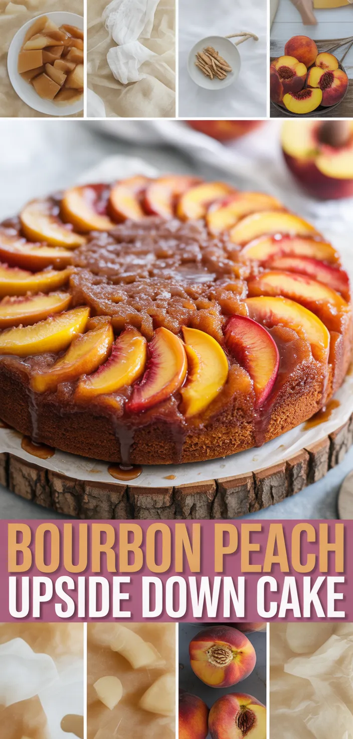 Bourbon Peach Upside Down Cake Recipe